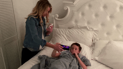 A GIF showing a parent interacting with a child, demonstrating a family-oriented moment. | Tricorder Zero