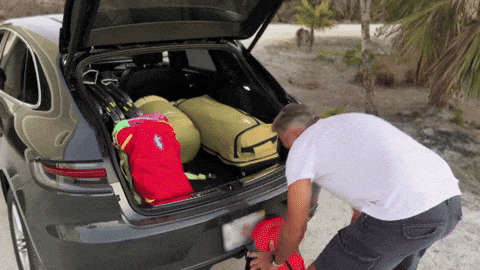 A GIF featuring a traveler or adventurer enjoying an experience. | Tricorder Zero